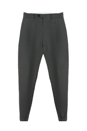 Grey melange virgin wool Robert trousers BE ABLE | ROBERTWMLGRISCUROMELANGE